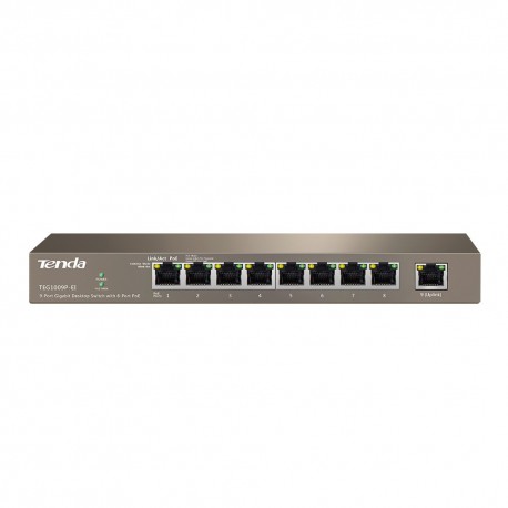 Tenda TEG1009P-EI 9-Port Gigabit Desktop Switch with 8-Port PoE