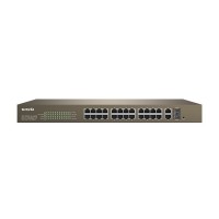 Tenda TEF1226P-24-440W 24-Port 10/100Mbps + 2 Gigabit Web Smart PoE Switch