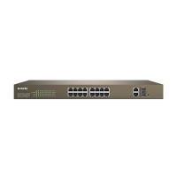 Tenda TEF1218P-16-250W16-Port 10/100Mbps + 2 Gigabit Web Smart PoE Switch