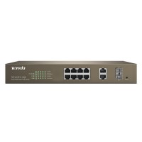 Tenda TEF1210P-8-150W 8-Port 10/100Mbps + 2 Gigabit Web Smart PoE Switch