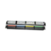 Black Copper Cat-6 24-Port Patch Panel Color Lable