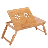 Wooden Bamboo Laptop Table (Small)