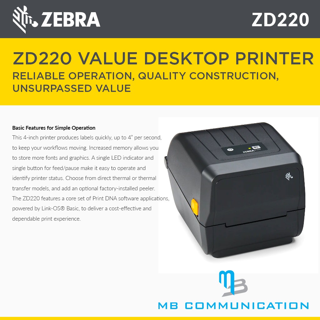 Zebra Printer Setup Zd220 Zebra Zd230 Zd220 Zd23042 30ec00ez User Manual No Open Box Returns Of Bar Code Scanners Zebra And Cognitive Printers Are Accepted Kathie Deaton