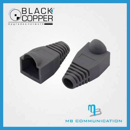 Black Copper RJ45 Connector Cap 100 Pcs