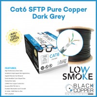 Black Copper CAT-6 SFTP Pure Copper Cable