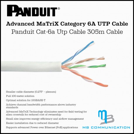 Panduit Cat6a UTP Cable