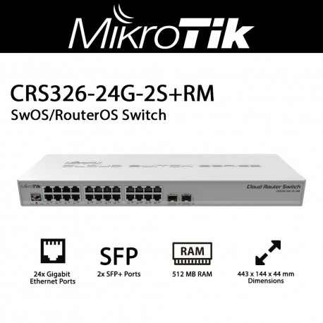 MikroTik CRS326-24G-2S-RM