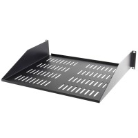 Black Copepr 2U 19 Inch Rack Shelf