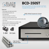 Black Copper Cash Drawer BCD-350ST