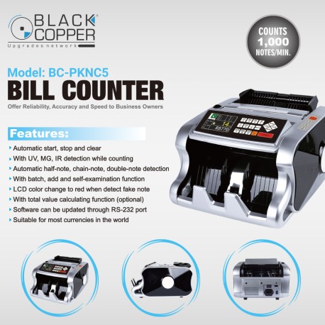 Black Copper BC-PKNC5 Bill Counter Machine