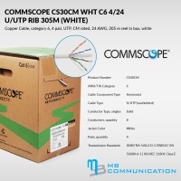 Commscope CS30CM WHT C6 4/24 U/UTP