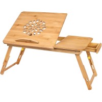 Wooden Bamboo Laptop Table (Small)