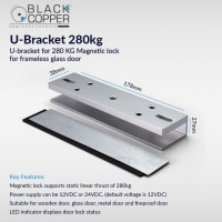 Black Copper U Bracket 280kg