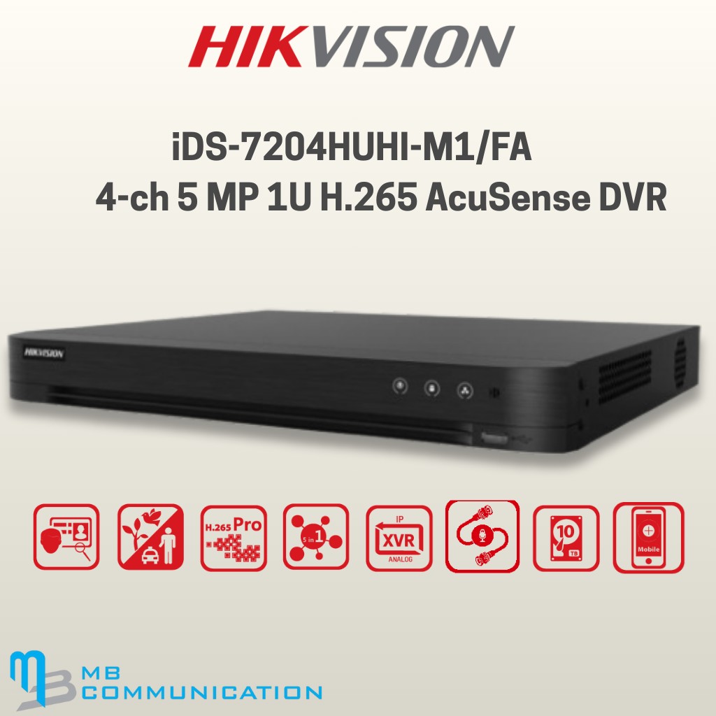 Hikvision IDS-7204HUHI-M1-FA Price in Pakistan
