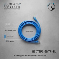 Black Copper Cat-6 Patch Cord 5 Meter