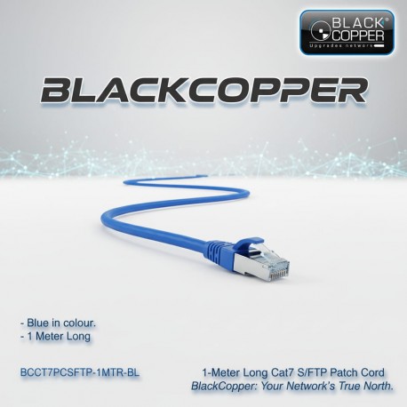 BlackCopper BCCT7PCSFTP-1MTR-BL