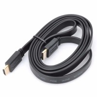 Black Copper HDMI Cable Flat