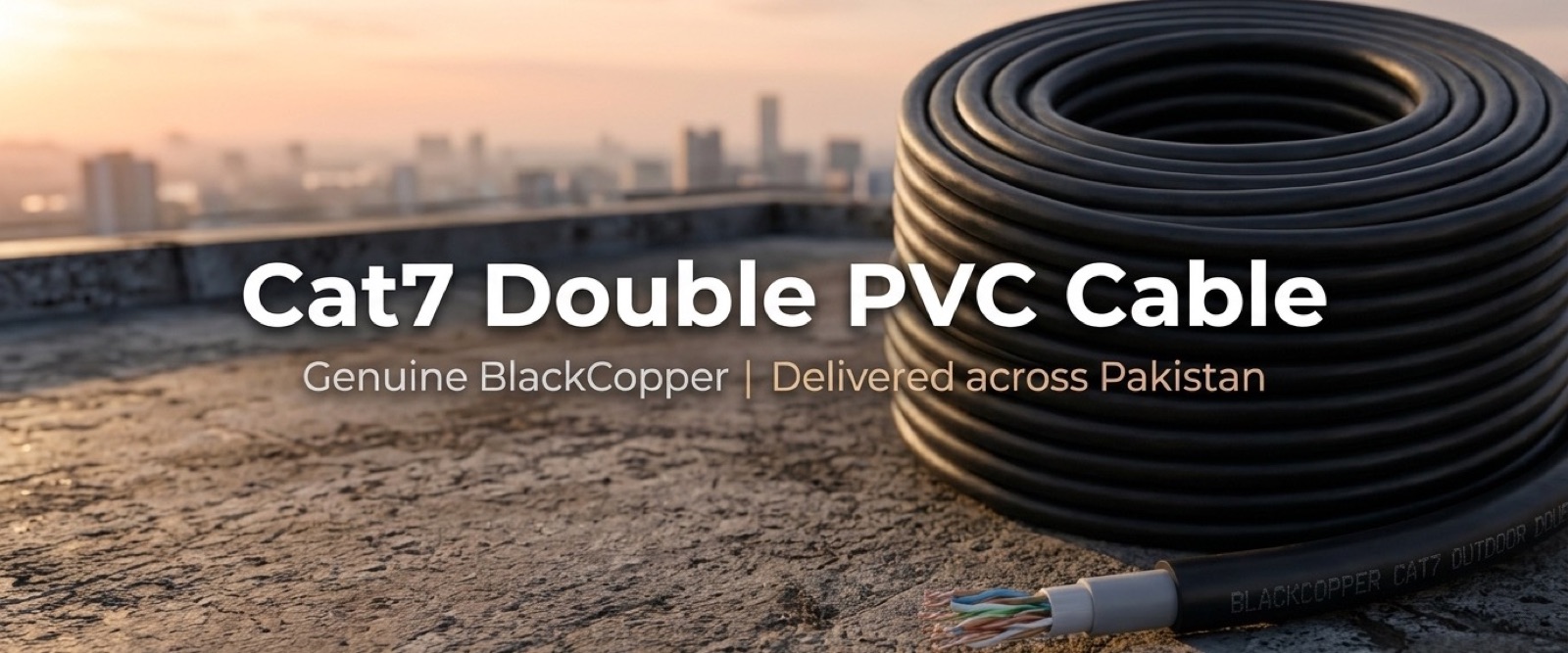 Cat7 Double PVC Cable