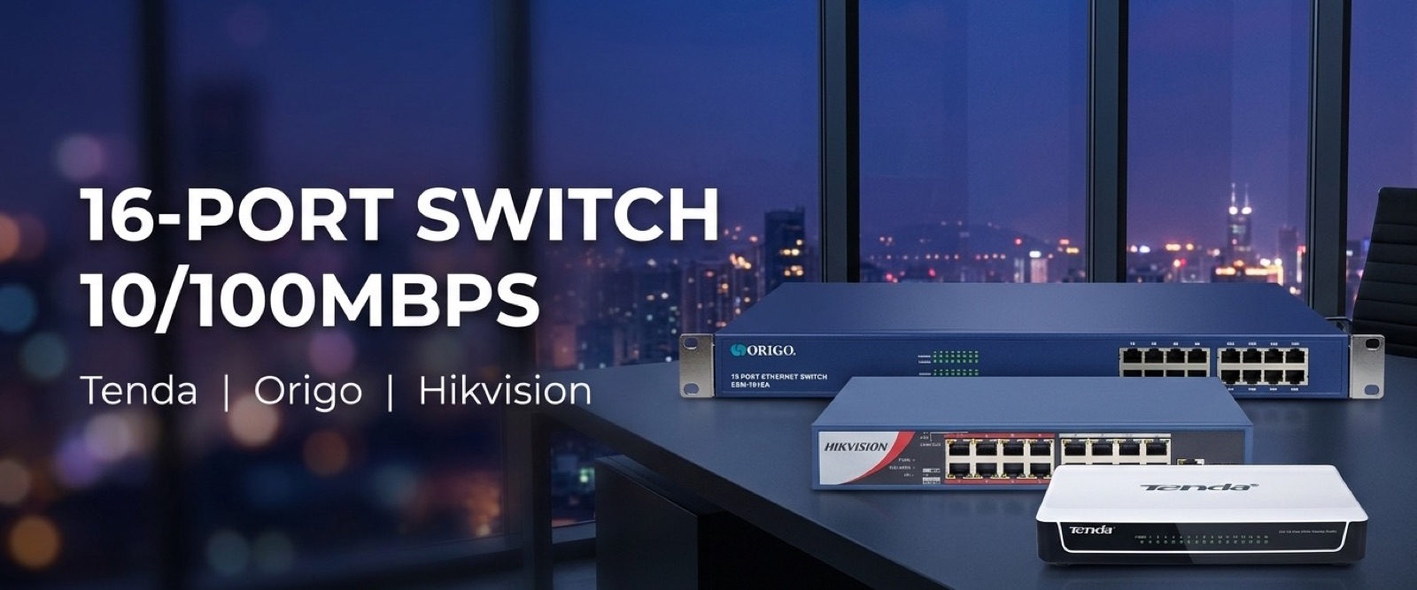 16-Port Switch 10/100MBPS